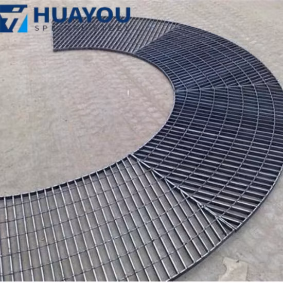 Строительный материал Промышленные дорожки Стальной стержень Решетка Горячеоцинкованная стальная решетка платформы